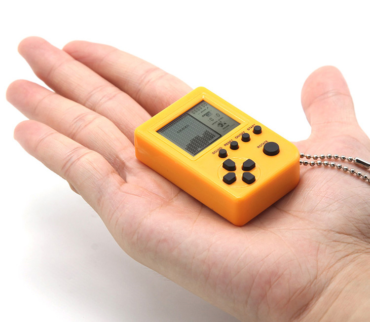 Nhật bản mini gamepoke keychain hoài cổ sinh viên palm nhỏ tetris game console cầm tay máy chơi game x9