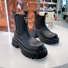 Martha Marceau 2026 Autumn Triangle Label Thick-soled Martin Boots Women's Stove Leg Boots Heightening Short Boots Women's Chimney Boots 291-29