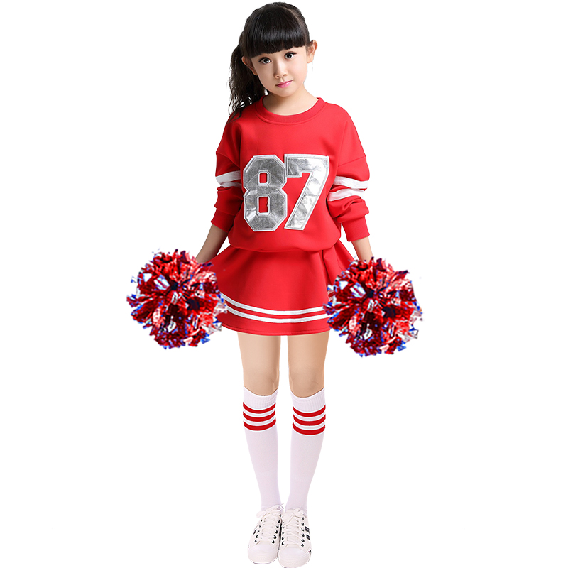 Lễ khai mạc Sinh viên Trò chơi Khiêu vũ Trang phục bóng đá trẻ em trang phục Cheerleader Cheers Hiệu suất ăn mặc mới