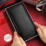 Длинный кожаный бумажник, длина макси, из натуральной кожи, подарок на день рождения