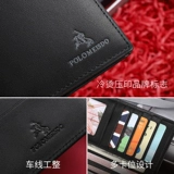 Мужской кошелек-поло в британском стиле Ralph Lauren, новинка 2025 года, длинная версия из натуральной кожи, мягкая воловья кожа, элитный бренд, молодежный кошелек, мужской кошелек