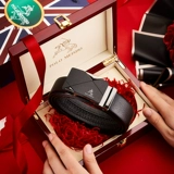 Британский ремень поло Ralph Lauren, мужской ремень 2025 года, новинка 2025 года, высококачественный ремень из натуральной кожи с автоматической пряжкой, мужской ремень для мужа и отца