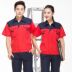 Summer workclothes ngắn tay phù hợp với tùy chỉnh áo khoác nam bảo hộ lao động nhà máy đồng phục xưởng nam lao động quần áo bảo hộ quần áo sửa chữa ô tô 