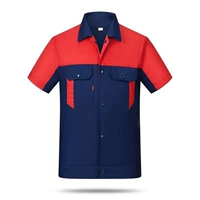 (вверху) Чистый хлопок с короткими рукавами верхний и нижний синий