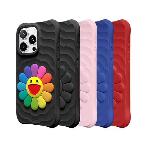 Murakami Flower Pattern iPhone Case for iPhone 13 – 17