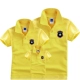 Mùa hè cha mẹ và con mặc áo sơ mi POLO tay ngắn mẹ và con gái cha và con trai tải gia đình ba tải ba mẹ con trắng trang phục dành cho cha mẹ và con
