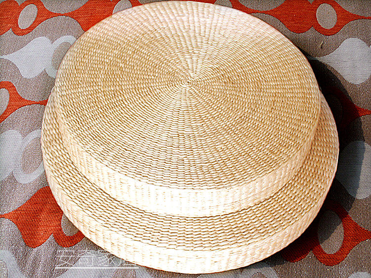 Pu grass cushion bay window cushion futon thickened tatami mat solid handmade living room hotel meditation cushion