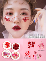 Dried flower sticker face creative butterfly diy material package specimen studio photo photo face corner fairy makeup accessories