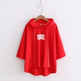 Балахон для школьников, летняя футболка с капюшоном, для средней школы, 15 лет, подходит для подростков