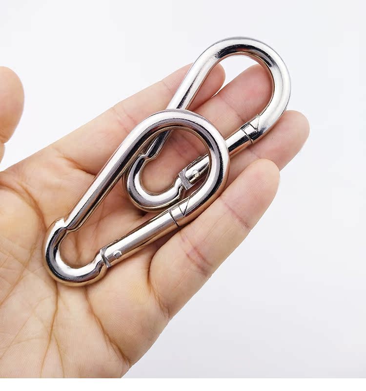 con ốc vít Chất lượng cao 70MM đầu máy bay sắt carabiner leo núi khóa kim loại ốc vít kết nối an toàn khóa 50 ốc vít bắt tường