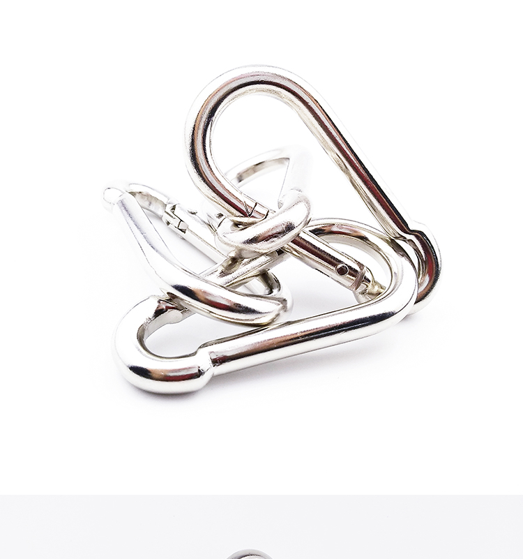 con ốc vít Chất lượng cao 70MM đầu máy bay sắt carabiner leo núi khóa kim loại ốc vít kết nối an toàn khóa 50 ốc vít bắt tường