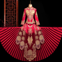 Xiuhe dress 2021 new bride Chinese wedding dress wedding Feng Guanxia wedding dress Chinese style toast dress Xiuhe wedding dress female