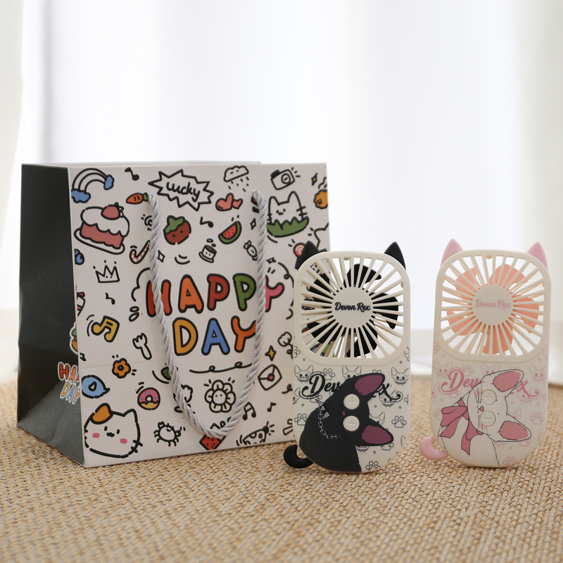 Cartoon Creative USB Rechargeable Small Fan, Handheld Desktop Portable Mini Convenient Fan for Student Dormitory with Strong Wind Power Cartoon Creative USB Rechargeable Small Fan, Handheld Desktop Portable Mini Convenient Fan for Student Dormitory with Strong Wind Power