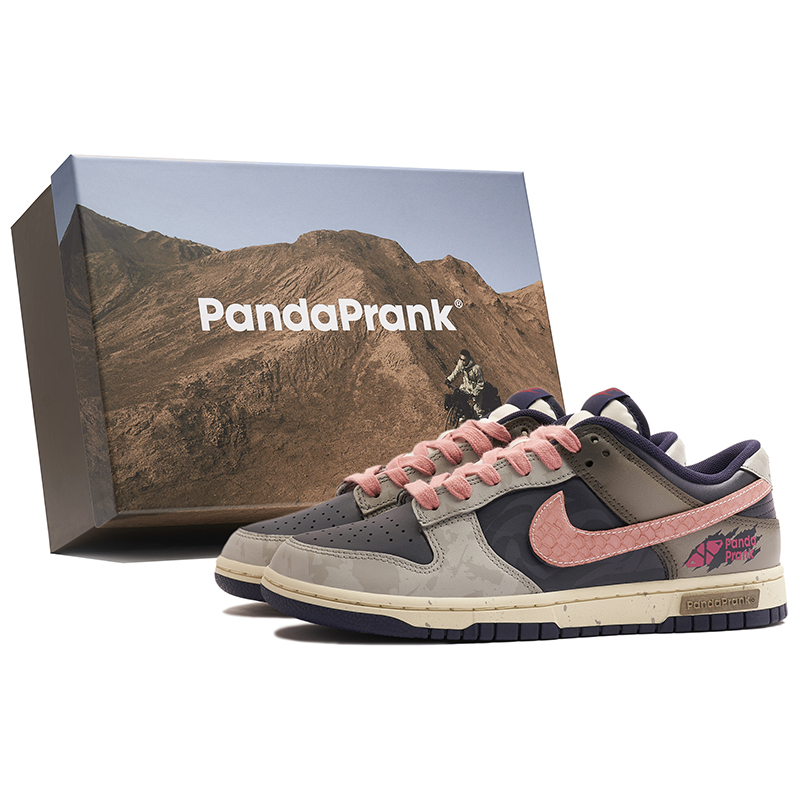 Panda Prank Nike Dunk Low Pioneer Knight Sand Heart Retro Unisex Casual Sneakers