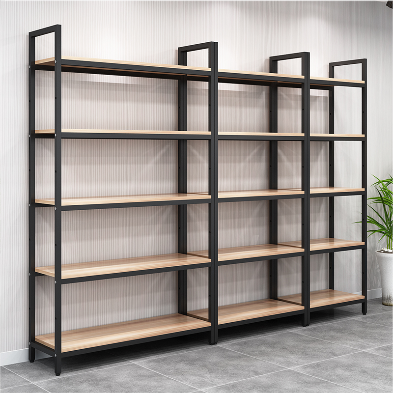 Display Cabinet Exhibition Sample Rack Shoe Store Storage Shelf Showcase In the Island Cabinet Adjustable Shelf Supermarket Shelf