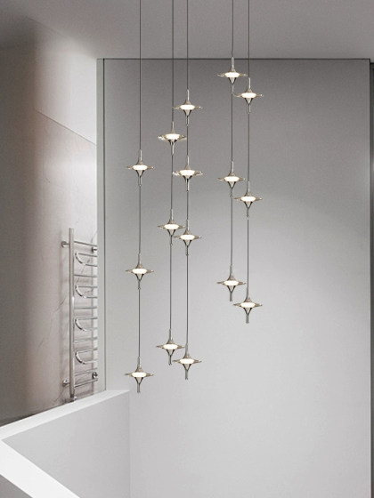 Italian Light Luxury Design Bedroom Bedside Chandelier Children's Room Creative Designer Background Wall Window Small Chandelier