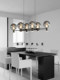 Italian Minimalist Design Restaurant Chandelier Designer 2025 New Glass High-End Dining Table Island Magic Bean Lighting Fixtures