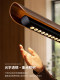 Guanyue Restaurant chandelier black walnut Song style aesthetic tea room island bar dining table high-end linear strip light