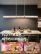 Italian-Style Light Luxury High-End German Ice Silk Glass Dining Room Chandelier Designer 2026 New Model Linear Dining Table Island Lamp