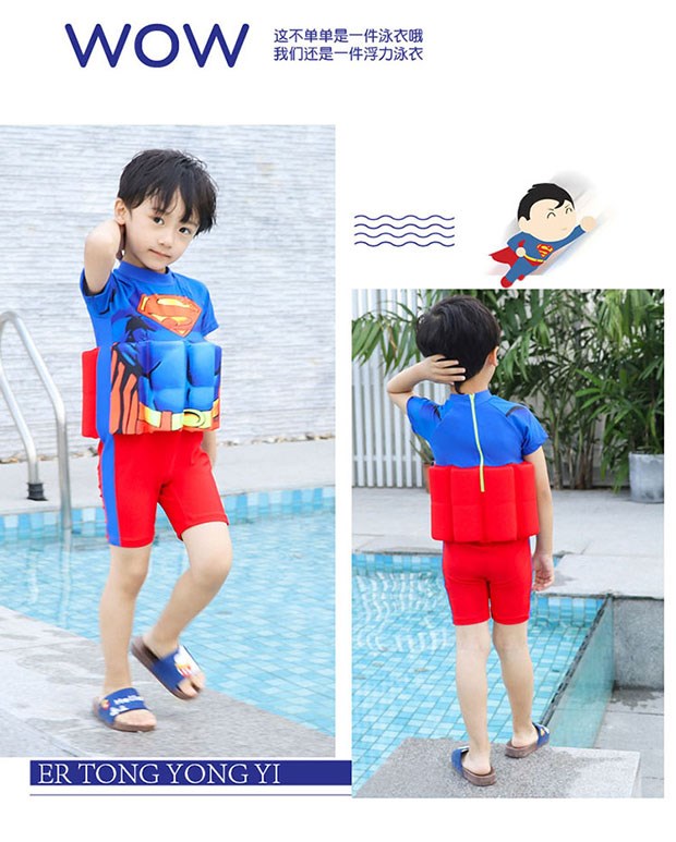 Đồ bơi trẻ em phao trẻ em Bộ phim hoạt hình thiếu nhi áo tắm một mảnh dành cho trẻ em và đồ bơi trẻ em - Bộ đồ bơi của Kid đồ bơi cho bé sơ sinh