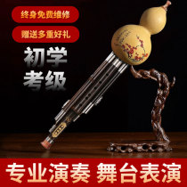 Seven-hole cucurbit flute musical instrument in B flat for professional performance stage performance Acacia bird in C key natural purple bamboo flagship store