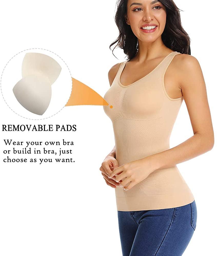 Exit Women's slim fit with chest cushion Color plastic body Flesh Color Beauty Body Beating Bottom Harnesses Vest Seamless with a trowel undergarment