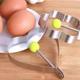 304 Жареная яйцо из нержавеющей стали жареные яичные яичные плесени модель яирного яиц, картофельный пирог, овощный пирог с длинной ручкой