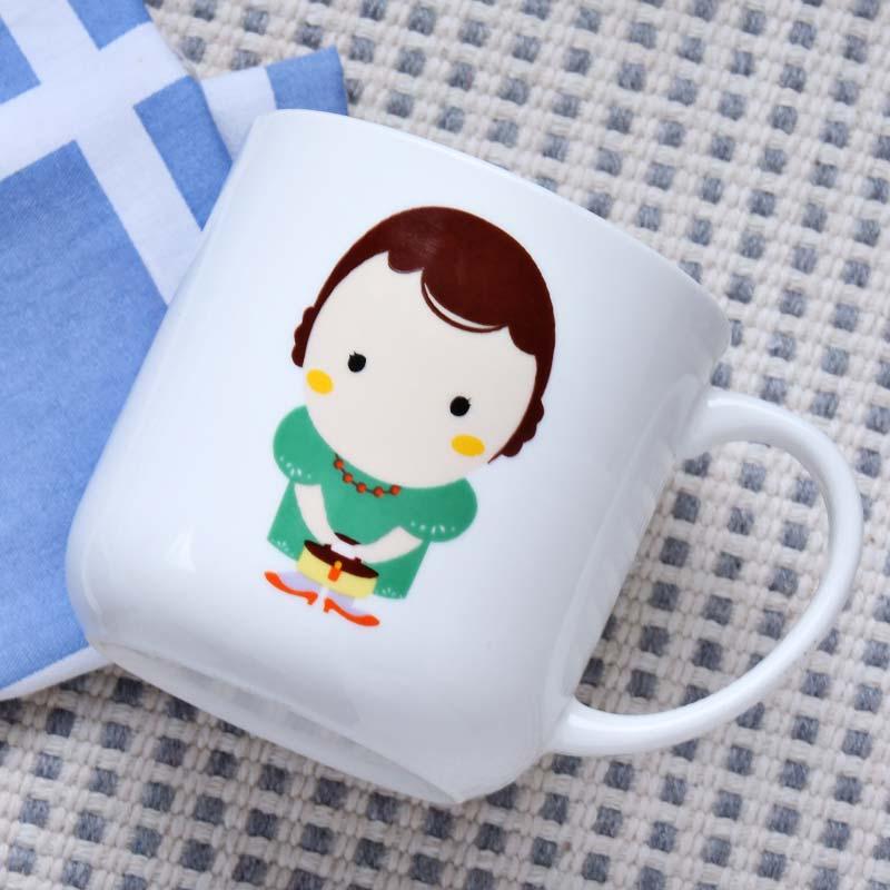 Toothbrush with brushing your teeth three couples of ceramic cup cup children suit a parent - child cup gargle cup family teeth