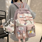 Брендовый ранец, сумка через плечо, милый рюкзак, для средней школы