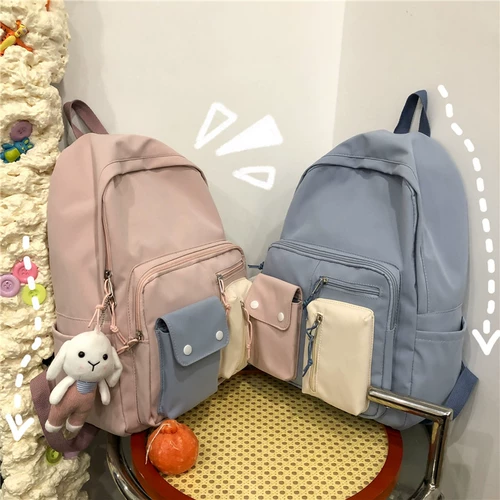 Ранец, универсальная сумка через плечо, вместительный и большой рюкзак, в корейском стиле, для средней школы