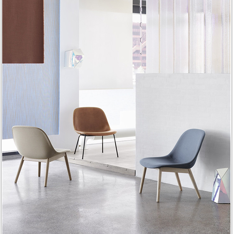 Мягкое кресло 丹麦muuto fiber lounge 靠背椅沙发椅休闲椅单人沙发 多色 Other