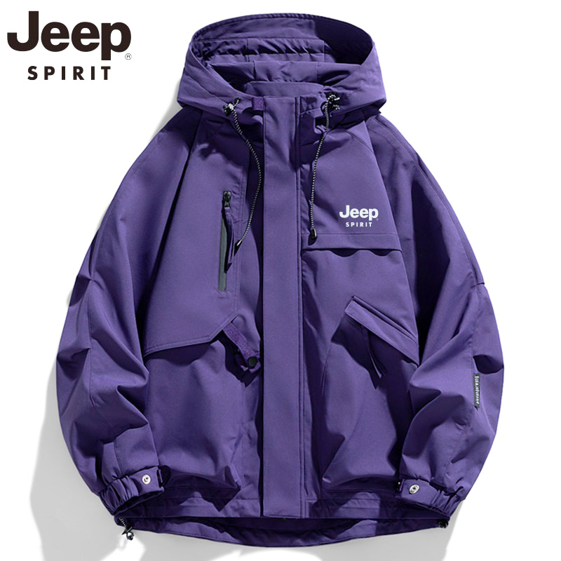 Jeep Spirit2026 New Spring and Autum Jacket Men's Outdoor Style Loose Jacket Couple Jacket Women