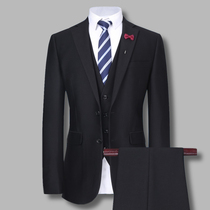Suit suit mens professional wear British style formal dress slim wedding suit dress Korean summer groom casual wedding