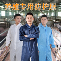Pig feeding clothes farm deodorant special work clothes protective clothing pig farm pig farm conjoined anti-fouling and dirt-resistant isolation