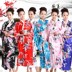 kimono Peacock Big Red Yukata áo choàng tắm kiểu Nhật ảnh phù hợp với nhiếp ảnh quốc gia phù hợp với phụ nữ Nhật Bản 