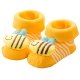 Детские хлопковые носки для новорожденных, мультяшная милая нескользящая кукла подходит для мужчин и женщин, 0-6-12 мес.