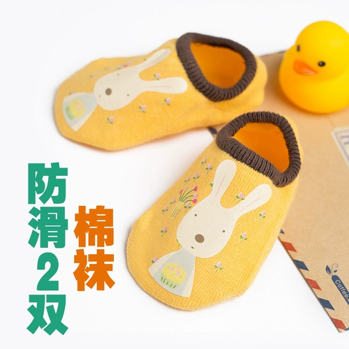 Детские нескользящие летние тонкие хлопковые мультяшные гетры, раннее развитие