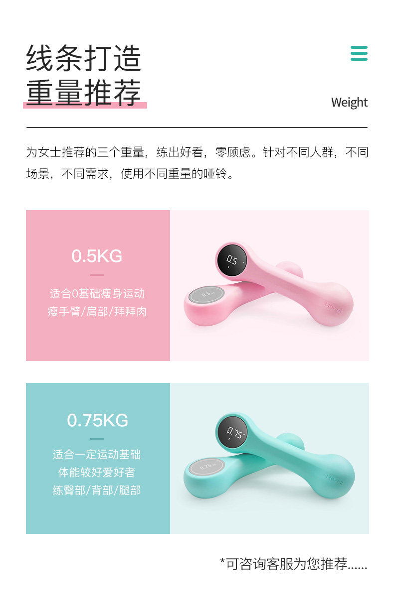 小米生态链 Move It 智能运动哑铃 一对 图13