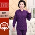 người già thiết scarlets đồ lót granny cardigan trong quần ấm mùa thu già mỏng cardigan bông bông bông áo len. 