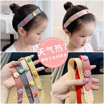  Childrens velcro hair band girls baby western style summer hair band 2021 new childrens hair band net red