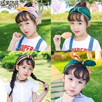 Childrens hairpin hairband Summer Girl foreign style 2021 New Net red hair bundle headband little girl princess summer
