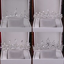 Crown birthday head Crown fairy Super fairy Super fairy wedding dress headdress 2021 New headdress adult bride hair accessories