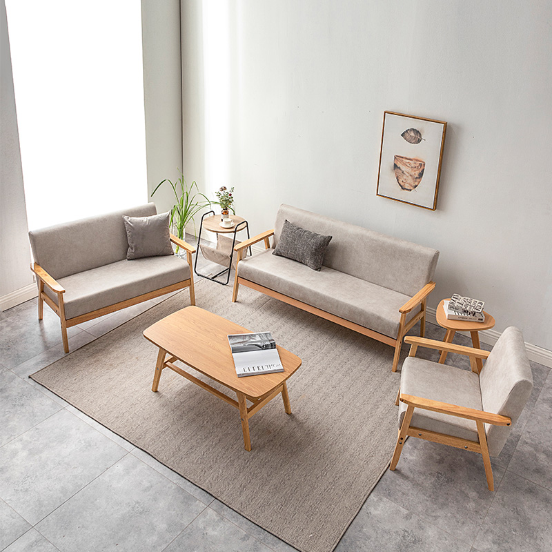 Office sofa tea couple combination package simple modern business reception guest small office to negotiate technology cloth