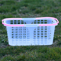 Wholesale 2-12 Catty Plastic Hand Strawberry Basket Poplar Plum Grape Fruit Blue Covered Frame Square Picking Basket