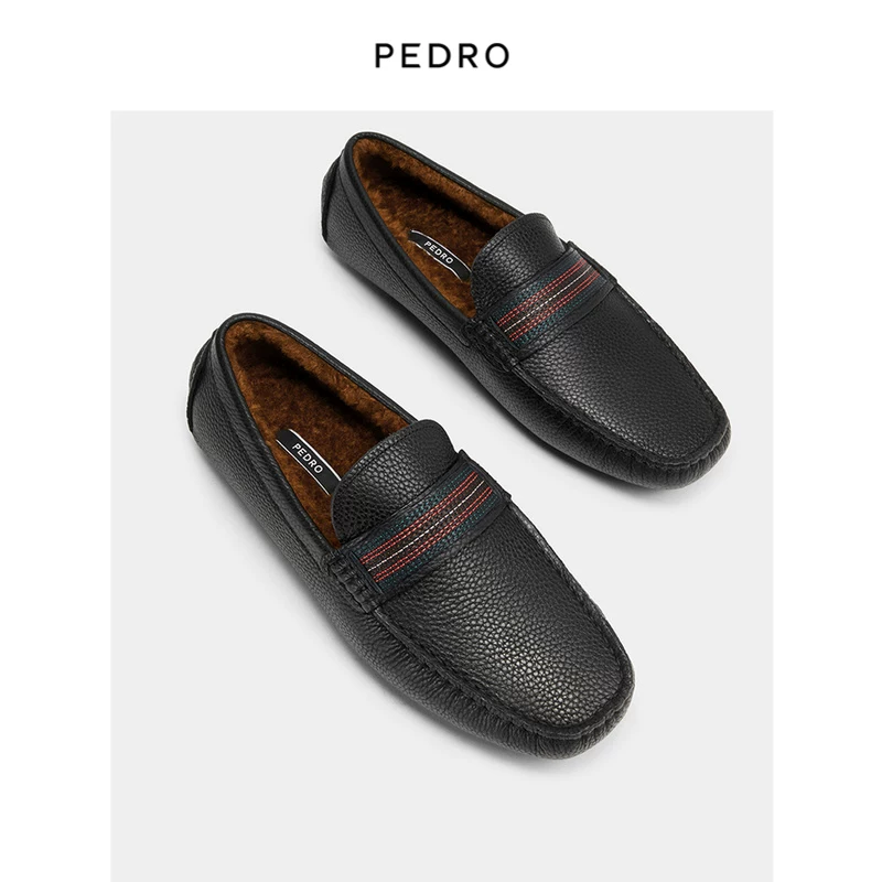 PEDRO Mavericks Lefu туфли мужские плюс бархатные повседневные моксыни обувь мужская PM1-65980231-1