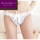 MORGOMON đồ lót nữ thấp eo mở ren thong trong suốt T quần quần XJY1002 - G-string