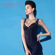 MORGOMON mùa hè nữ bụng corset chia phù hợp với eo hông cơ thể định hình quần áo giảm béo