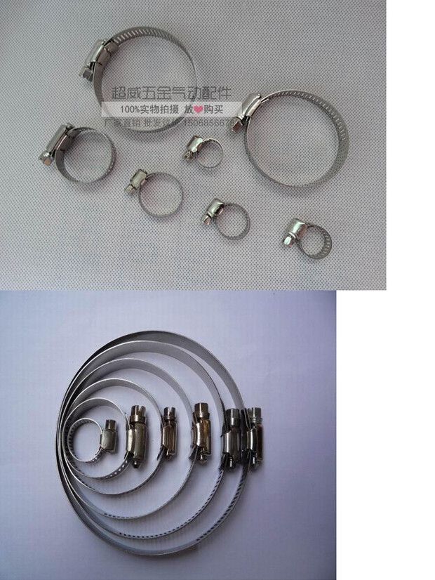Ống kẹp Ống thép không gỉ Kẹp ống Kẹp ống khí Vòi Vòi hoop Khóa công cụ Fastener - Phần cứng cơ khí