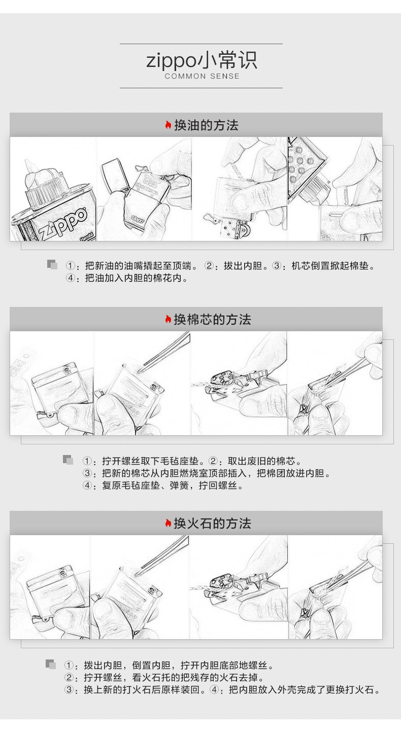 美国原产 Zippo 黑哑漆Logo 复古风打火机 图5