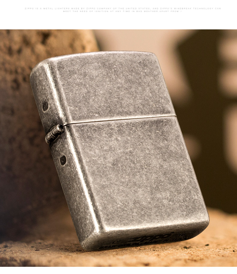 美国原机进口 Zippo 正版怀旧仿古银 16孔防风打火机 图7
